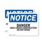 Signmission Danger Area Under Construction Do Not Enter OSHA Notice Sign, Plastic, 14in W x 10in L, 2PK OS-2PACK-NS-P-1014-L-10894 - alternate 1